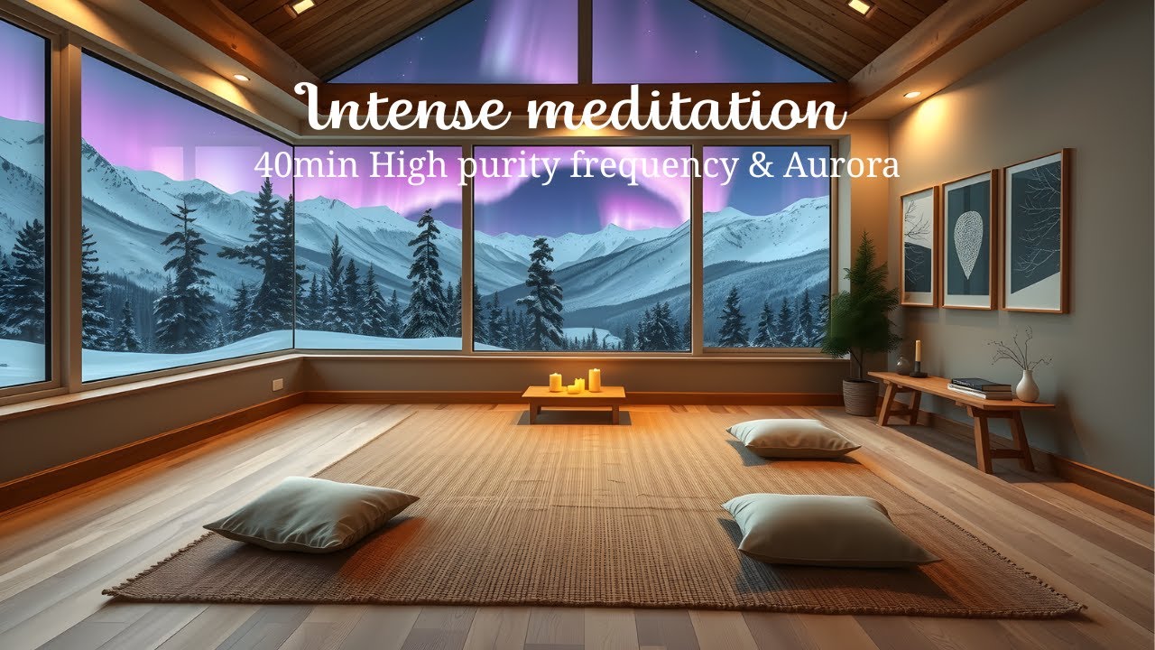 Aurora Borealis Meditation - 40 Min Calming Nordic Ambience for Deep Sleep & Relaxation | 