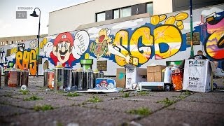 Keine Langeweile bei Graffiti und Fußball