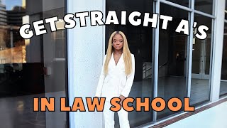 How to get straight A's in law school | Law School Study + Scheduling tips