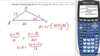 Ambiguous Case of the Sine Law Part 2