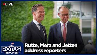 LIVE: Mark Rutte, Merz and Jetten Speak to Reporters at 1GNC in Germany | AC113
