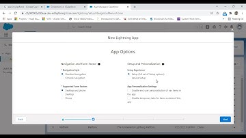Creating Custom App in Salesforce