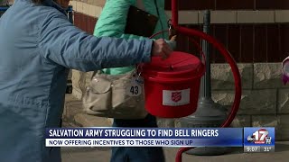 Salvation Army struggles to find bell ringers this holiday season