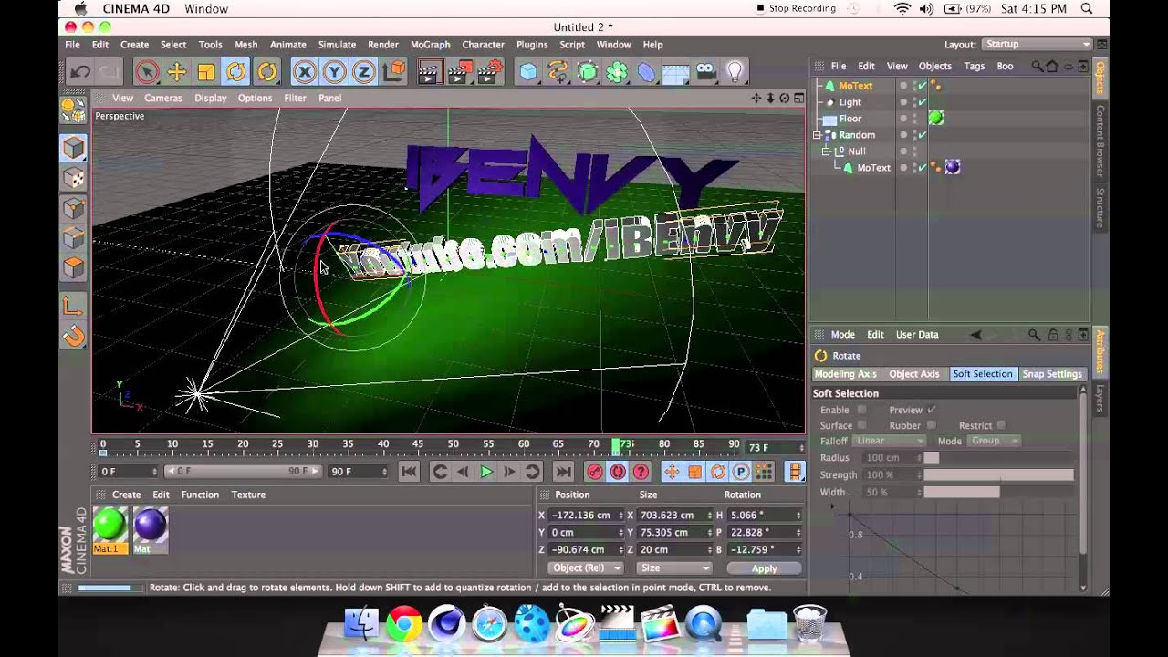 how to make a simple intro in cinema 4d - YouTube
