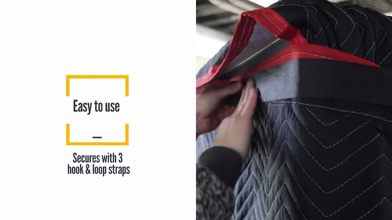 US Cargo Control Refrigerator Cover for Most Standard Size Refrigerators | Black/Red | 38" W x 70" H