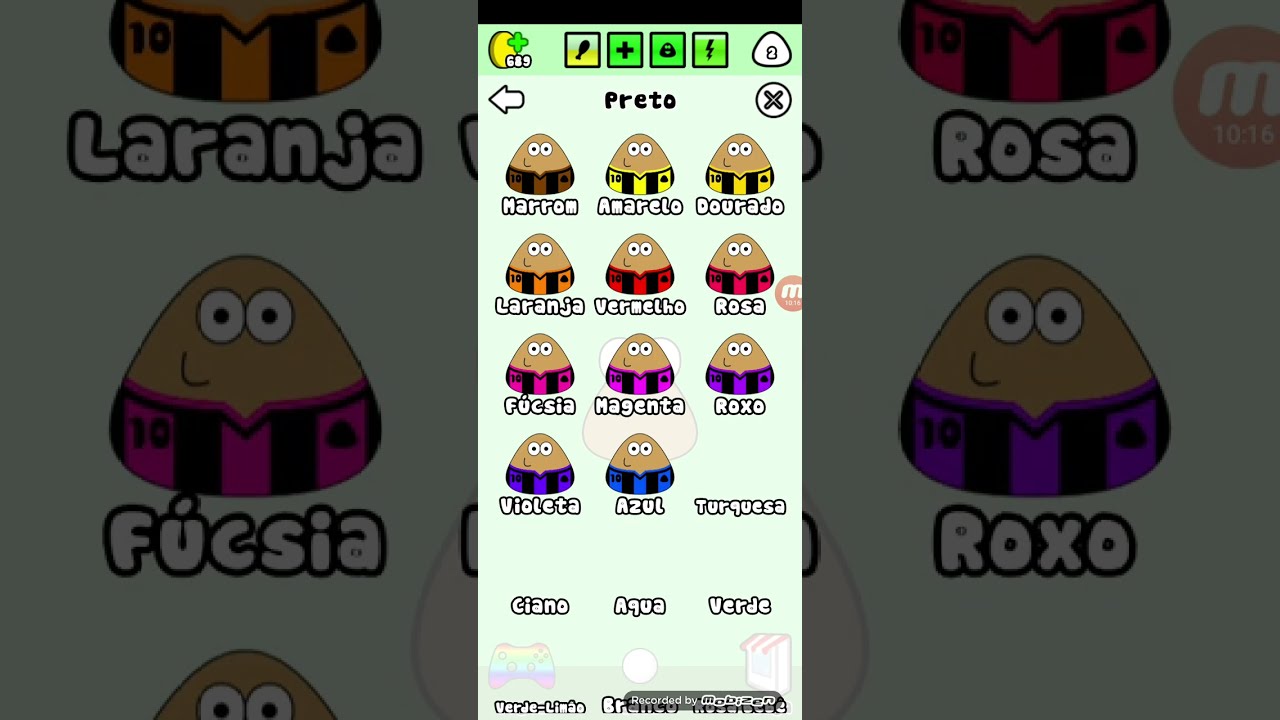 RODRIGO GAMEPLAY JOGANDO POU /JOGO DA BATATA NO CELULAR 