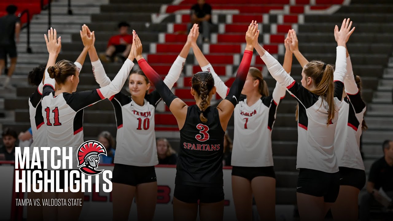 No. 3 Tampa sweep Valdosta State to advance to 7-0 | Tampa Volleyball Mini Highlights