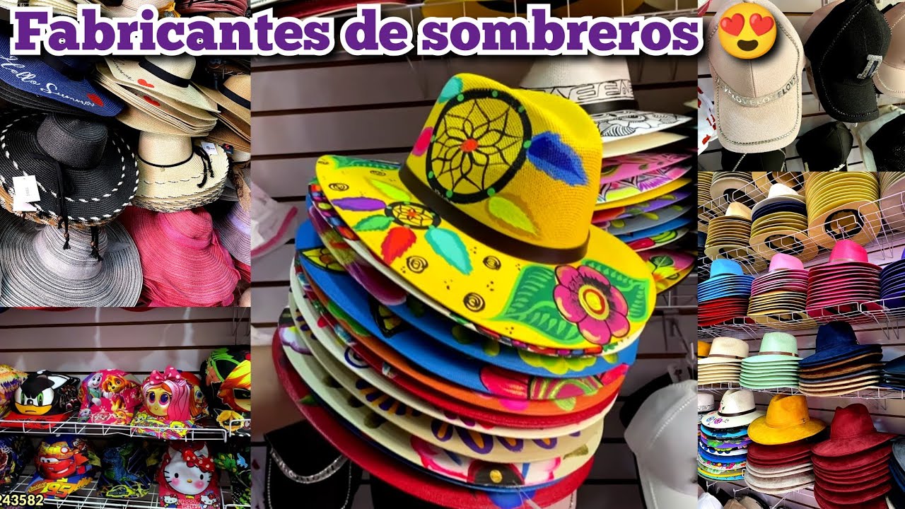 foso Muestra Inmuebles FABRICANTES DE SOMBREROS 😍 SUPER ECONÓMICOS 😍 "PLAYEROS, ARTESANALES,  GORRAS CON PERLAS... - YouTube