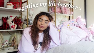 getting my life together for 2024 vlog (cleaning, planning + scl unboxing)