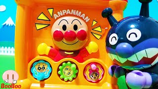 【アンパンマン知育おもちゃ】バイキンマンと一緒によくばりキューブでアニメ人気キャラクターがかくれんぼして遊んでるよ