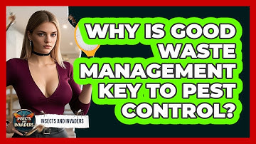 Why Is Good Waste Management Key To Pest Control? - Insects and Invaders