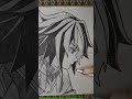 How to draw side profile of Giyu Tomioka♥️✨| #howtodraw #demonslayer #shorts|
