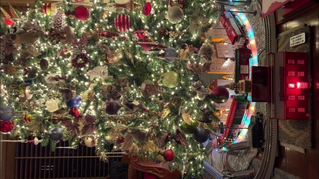 Lionel Trippy Trolley around a Balsam Hill Christmas Tree 2022 YouTube