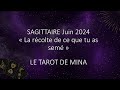 Sagittaire  juin 2024 la rcolte de ce que tu a sem le tarot de mina