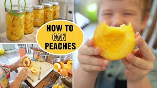 Canning Peaches (delicious, NO SUGAR recipe!)