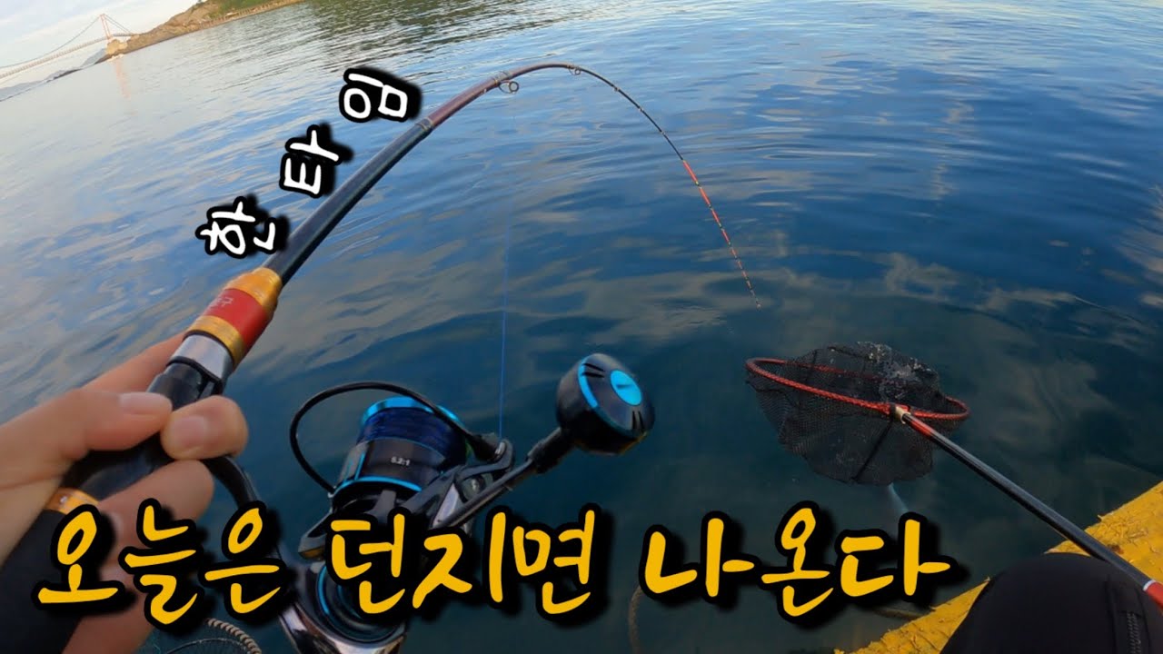 무더운 날씨속에서“딱” 두시간 낚시했습니다!!고기가 바글바글 합니다!!!
