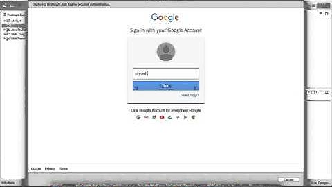 Hosting a sample web application on Google App Engine
