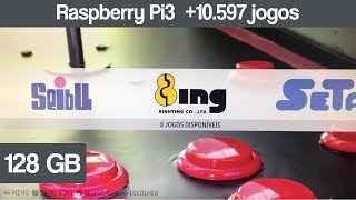 Galisteo Recalbox 4.1 - 128GB - 76 sistemas - 10.597 jogos (Abr 2018)