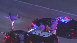 Kidnapping suspect leads CHP on slow-speed pursuit