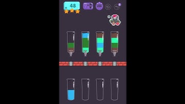 Cups - Water Sort Puzzle Level 48 ⭐️