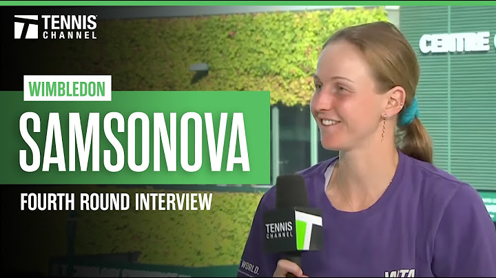 Liudmila Samsonova Explains Hilarious Celebration After Reaching 1st Slam QF | 2025 Wimbledon