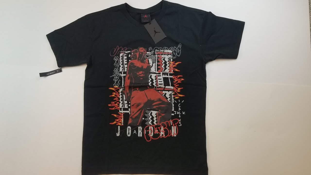 travis scott x jordan tee