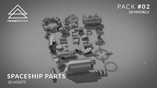 Spaceship Parts (kitbash pack)