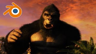 KING KONG on Skull Island - Blender Cycles Animation Test