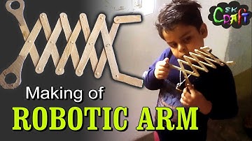 Making of Robotic arm | Robotic hand | Easy and Simple - almost 5 minute crafts