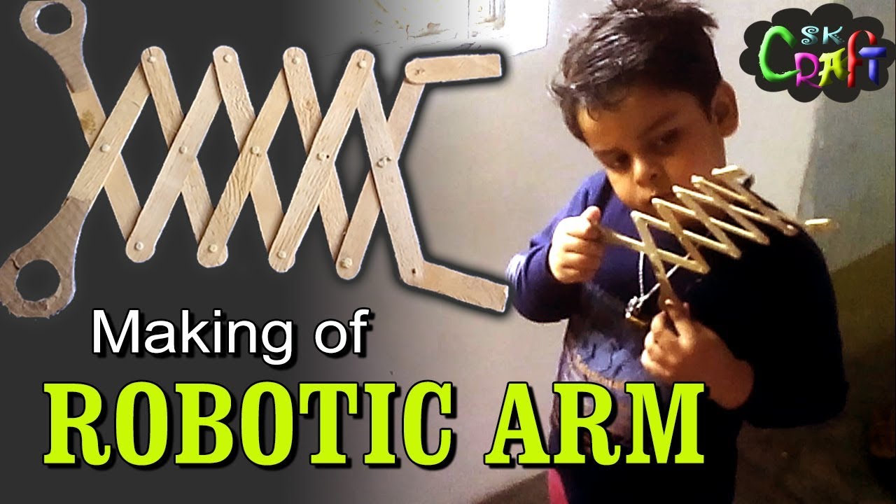 Making of Robotic arm Robotic hand Easy and Simple almost 5