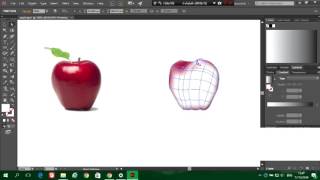 Adobe Illustrator ทริค : mesh tool apple