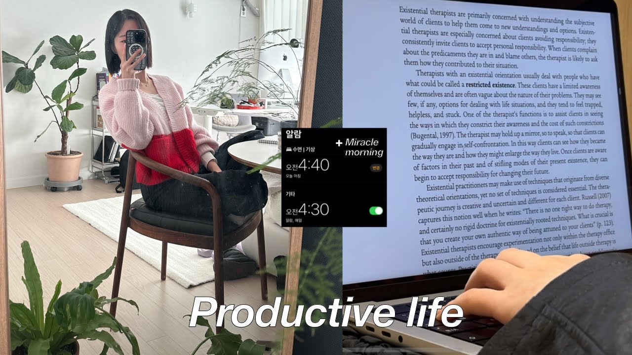 Eng. 아침에 공부 끝내는 미라클모닝 일상, 대학원 준비하는 직장인, 맥북 M3 구입