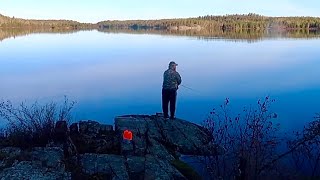 Father And Son Wilderness Canoe Fishing Trip: Catch And Cook