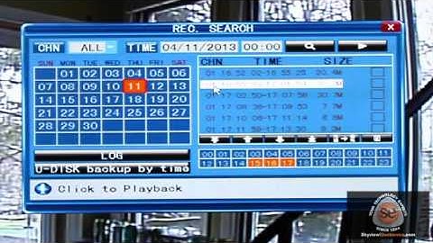 Skyview Security DVR Tutorial 6 of 6: Reviewing Footage
