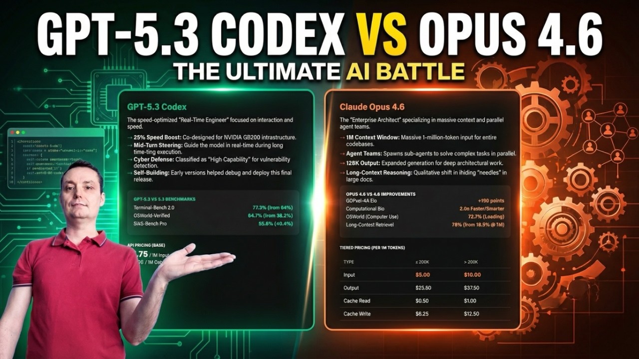 GPT-5.3 Codex vs Claude Opus 4.6: The 10x Engineer AI Test