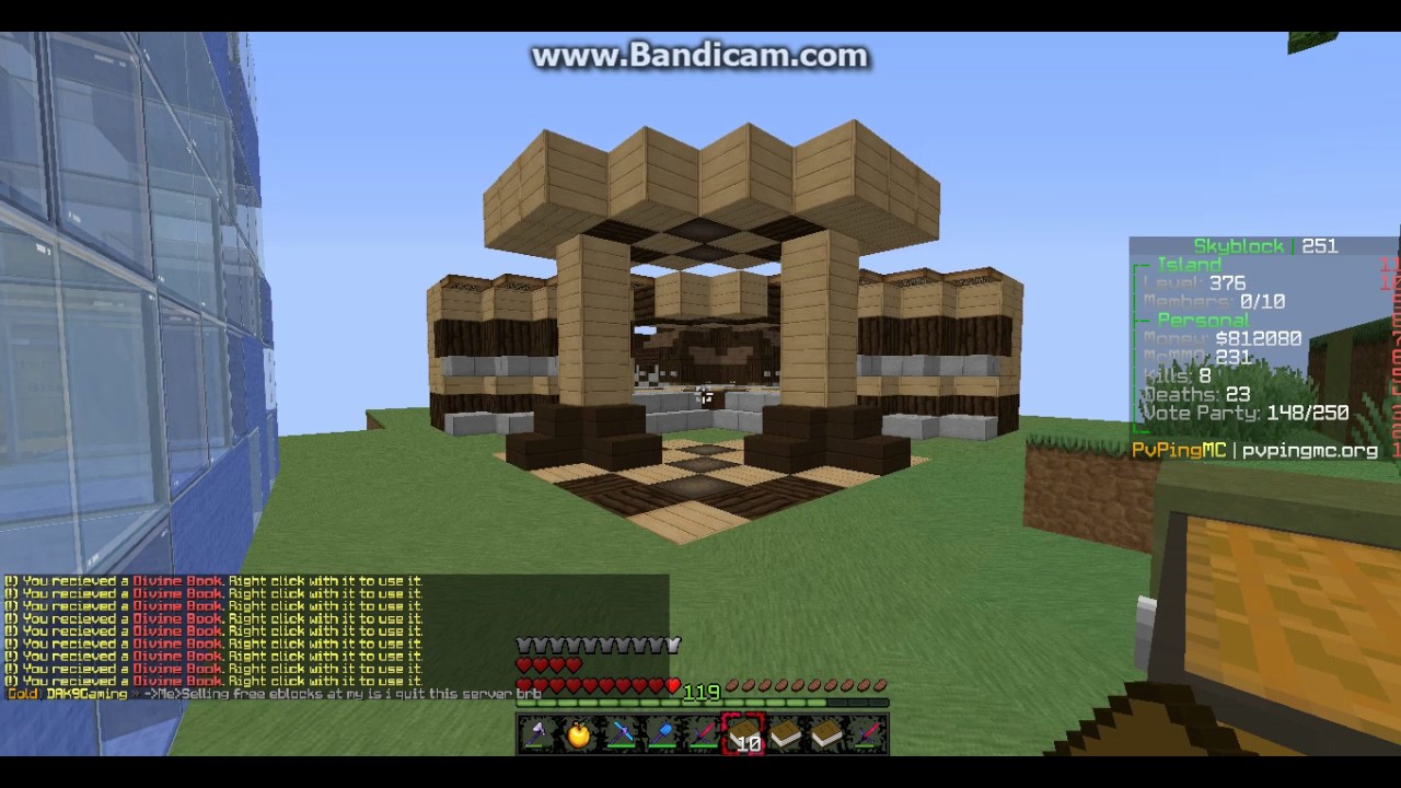 PvPingMc Skyblock Book Opening