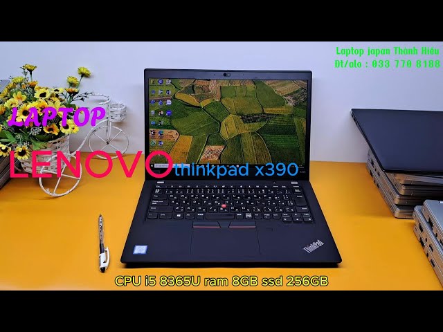 laptop Lenovo thinkpad x390 i5 8365U/ ram 8GB/ ssd 256GB/ màn 13.3