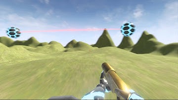 Unreal 4 - Messing about with double jump, boost, 0-gravity sliding and a hitscan weapon