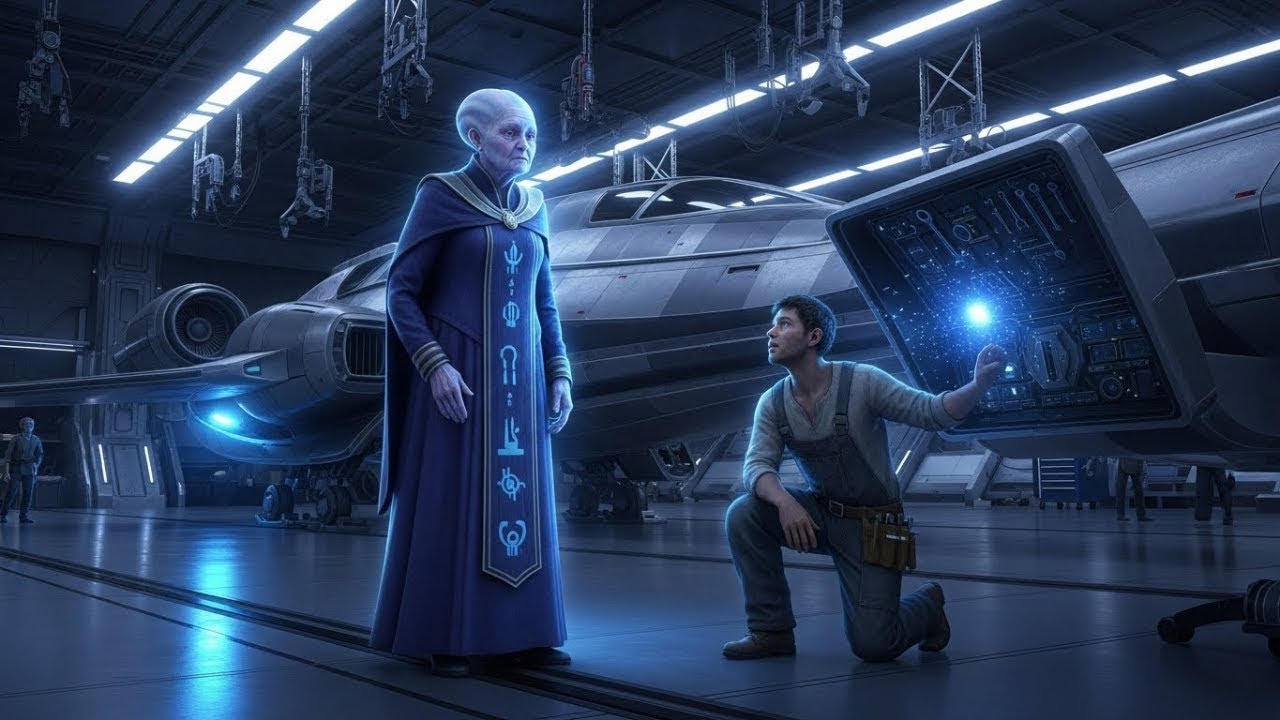 Niemand verstand die alte außerirdische Diplomatin – bis ein armer Mensch ihre Sprache sprach und...