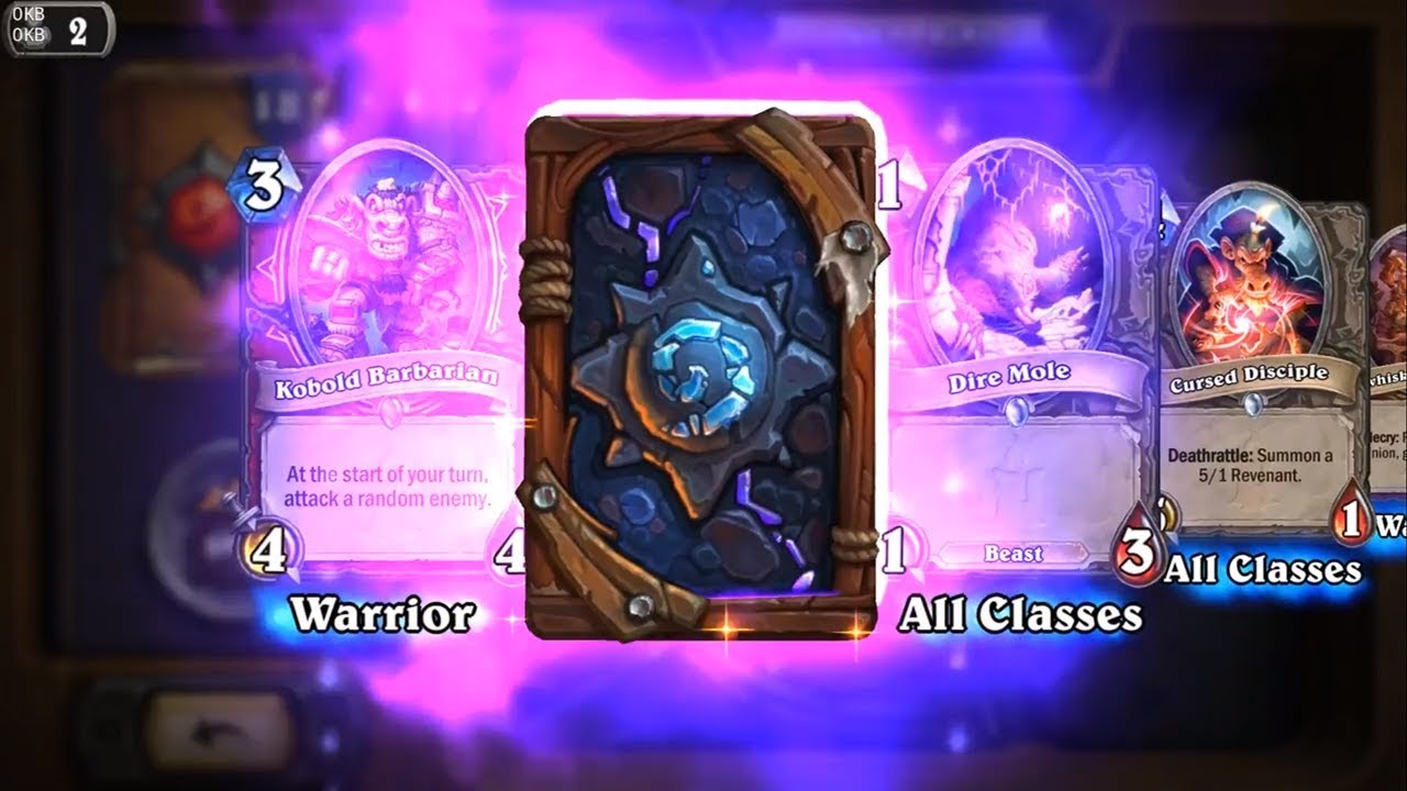 Evasion and Kobold Barbarian - Kobolds and Catacombs Hearthstone epic and rare card pack opening