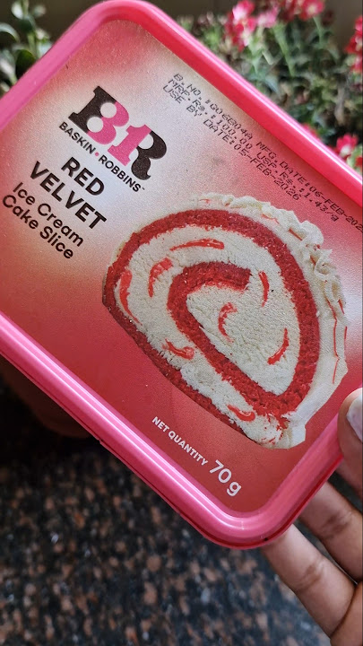Baskin robbins red velvet cake slice  #shorts #ashortaday #trending