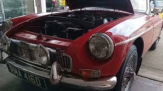 MGB engine running