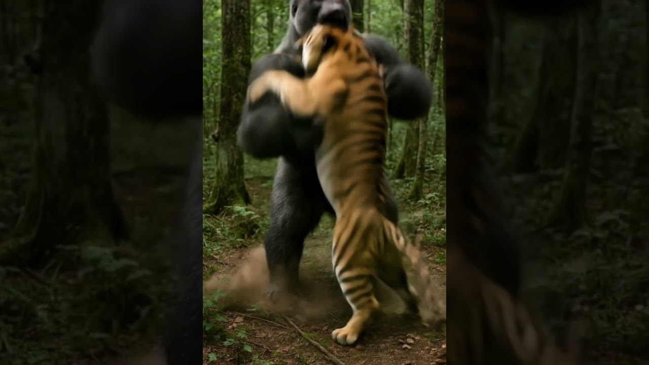 Forest Clash｜Gorilla Slams Tiger in a Savage Showdown 🦍🐅💥