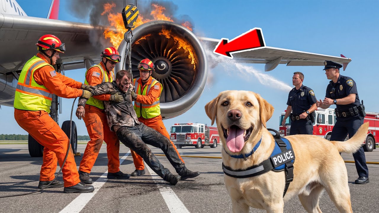 Labrador Retriever Detected Danger on the Plane… and Saved Everyone in Time! 😱