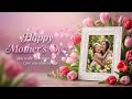 AI Petals Mothers Day Family Frame Collage Love Wishes Video Template (Customizable) - FlexClip