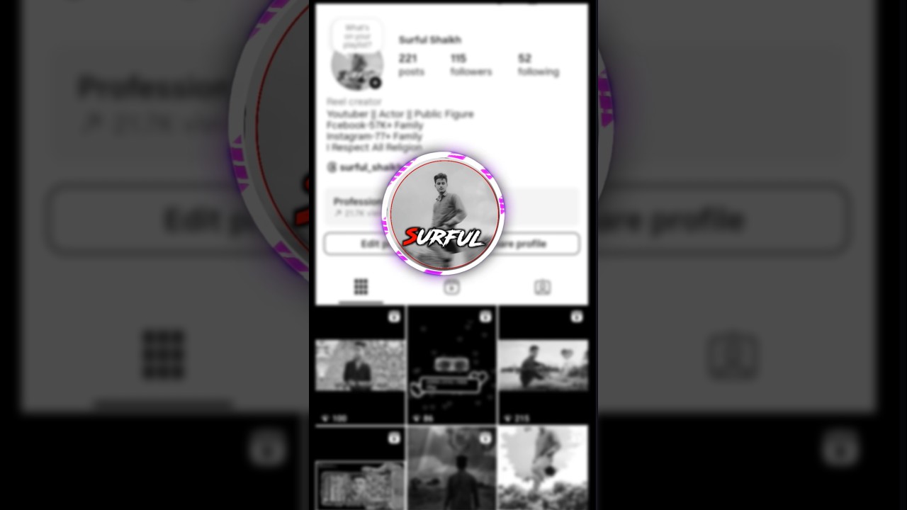 INSTAGRAM 😎PROFILE EDIT 🔥💯 XML FILE ALIGHT MOTION NEW TRENDING🥀🔰 TREND 