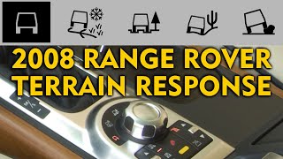 2008 Range Rover Terrain Response Controls