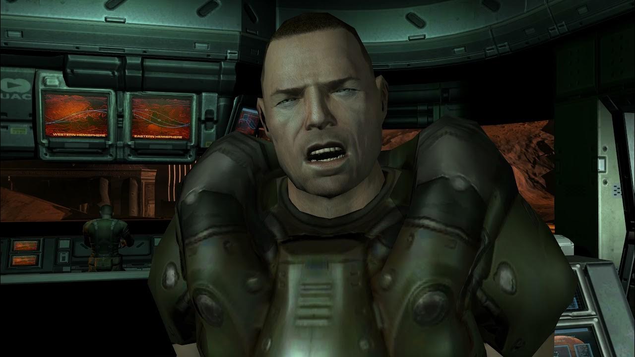 Doom 3 версия bfg. Сержант Келли.