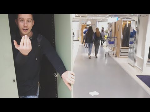 I Spent the Night in Ikea and It Was Absolutely Incredible (Sleep in a Supermarket Challenge)