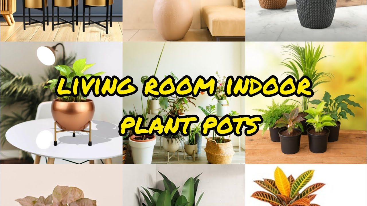 living room plant pot design